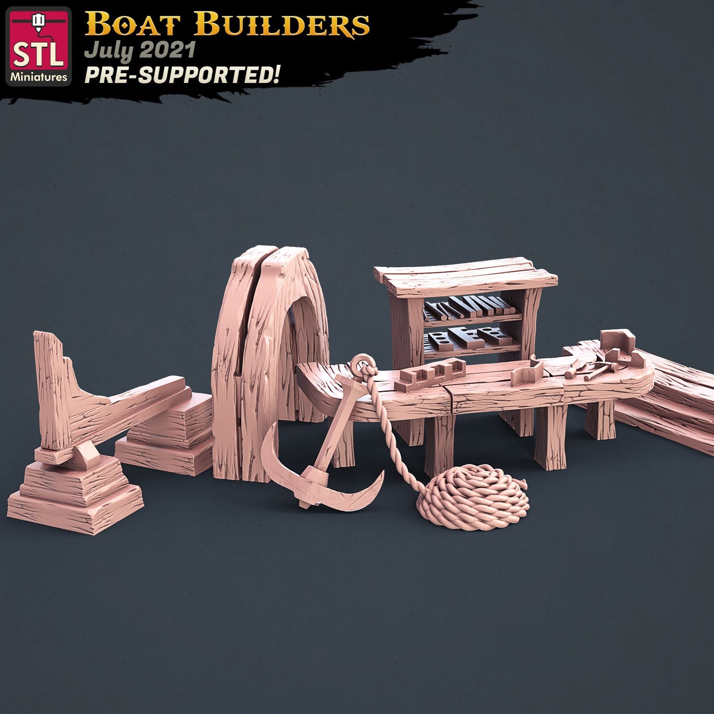 Boat Builders Set by STL Miniatures
