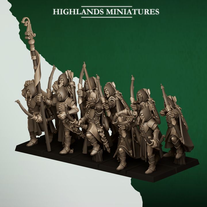 Feral Archers from Feral Elves by Highland Miniatures