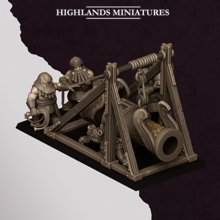 Sons of Marduk Cannon by Highland Miniatures