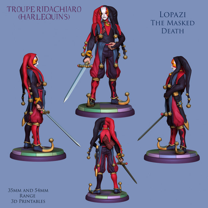 Lopazi The Masked Death - Jester Assassin from Harlequin Troupe by Ronin Arts Workshop