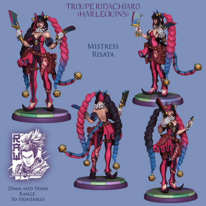 Mistress Risata - Harlequin Assassin from Harlequin Troupe by Ronin Arts Workshop
