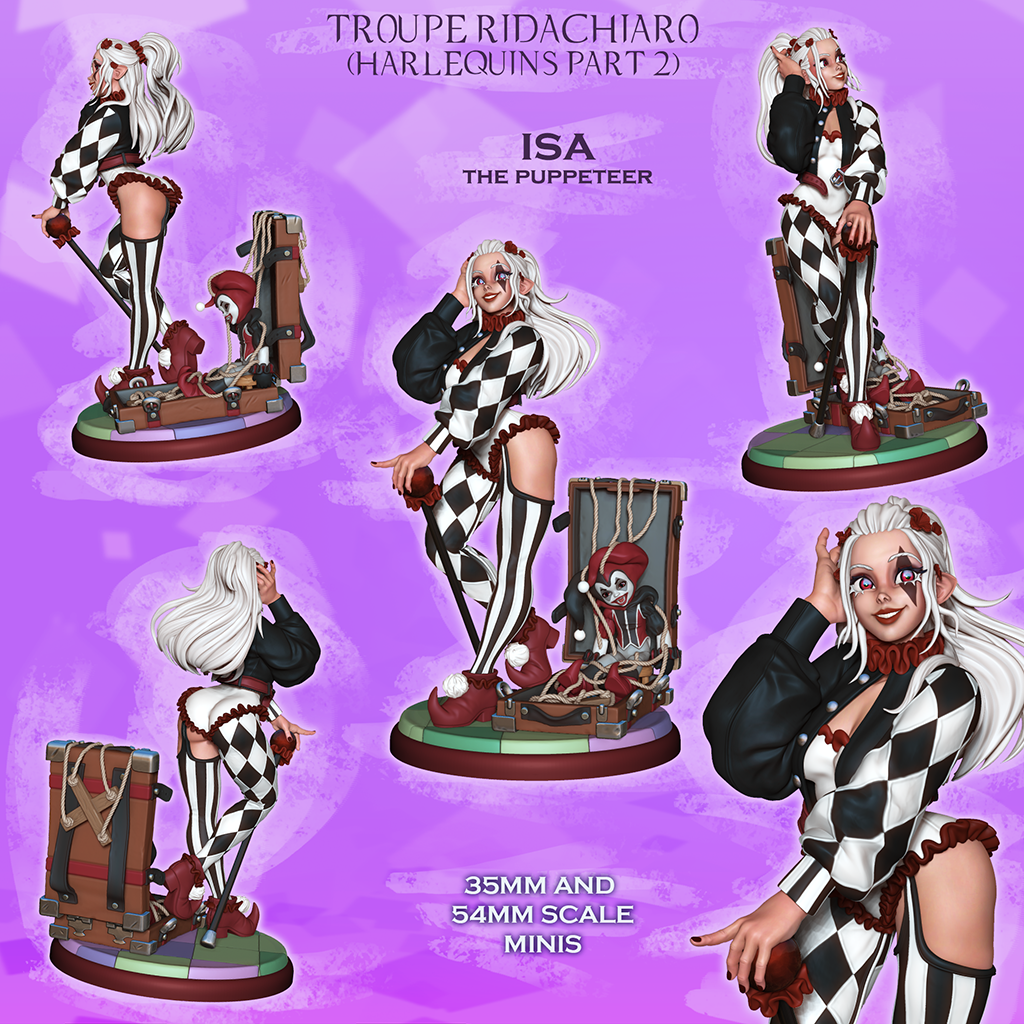 Isa The Puppeteer - Killer Harlequin Artificer from Harlequin Troupe by Ronin Arts Workshop