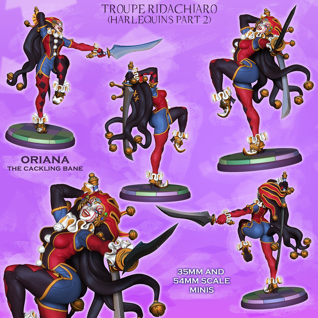 Oriana The Cackling Bane - Blade Dancer Harlequin from Harlequin Troupe by Ronin Arts Workshop