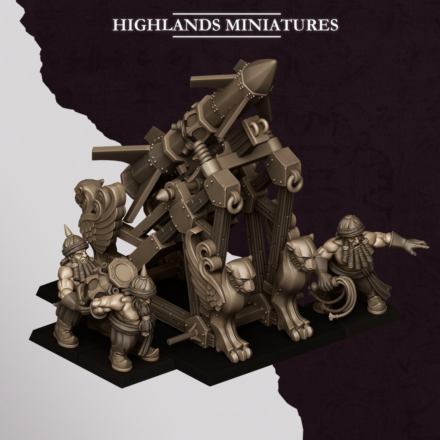 Sons of Marduk Mortar and Rocket by Highland Miniatures