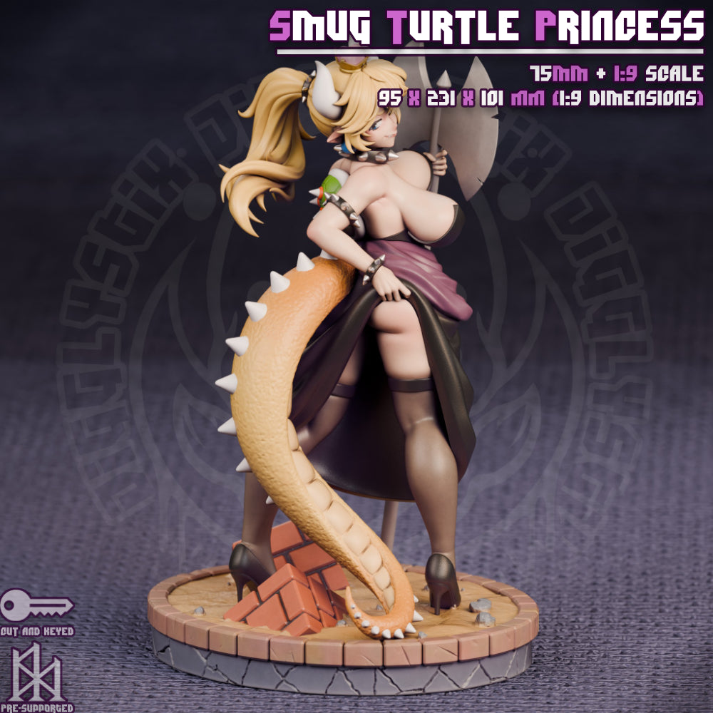 Smug Turtle Princess by Jigglystix Pin Up Factory Miniatures