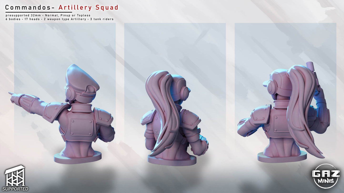Commandos – Artillery Squad by Gaz Minis