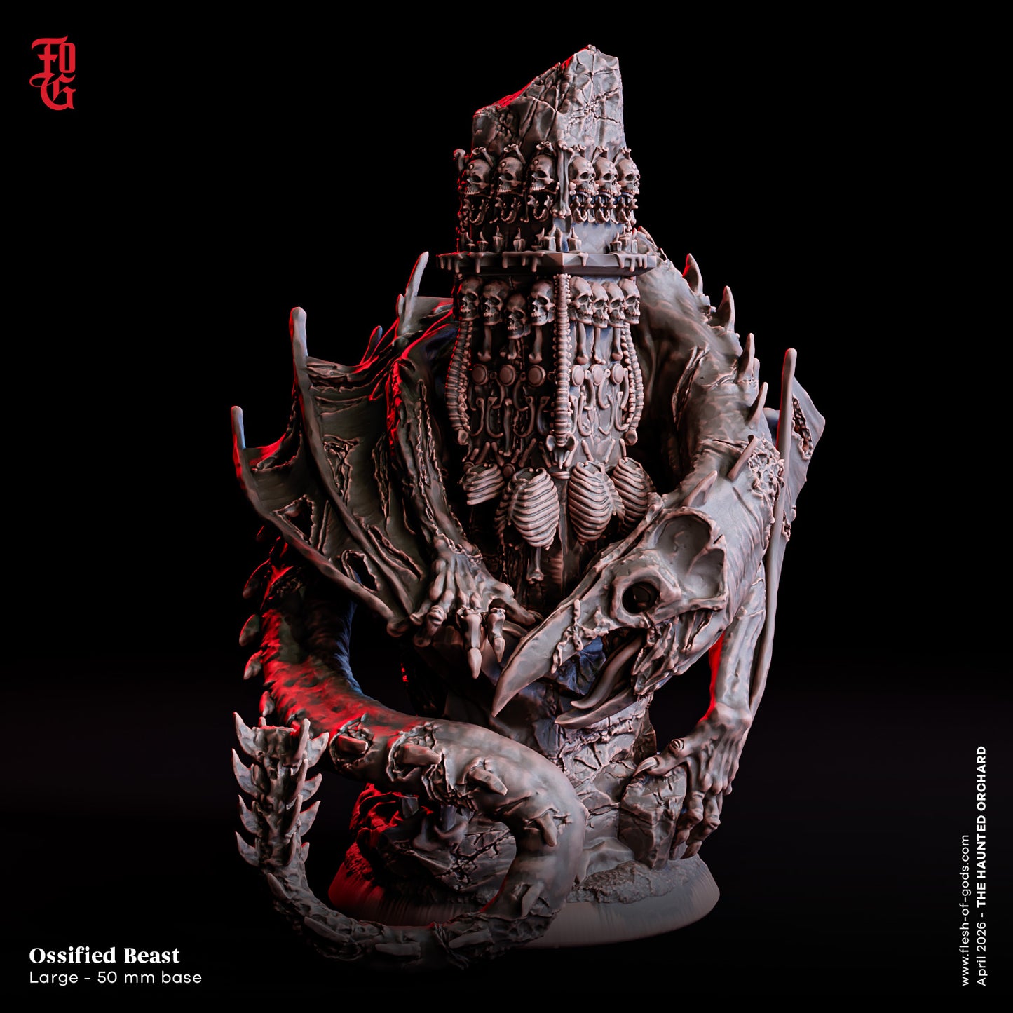 Ossified Beast from "Haunted Orchid" by Flesh of Gods Miniatures