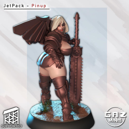JetPack Pinup Sibling of Combat by Gaz Minis