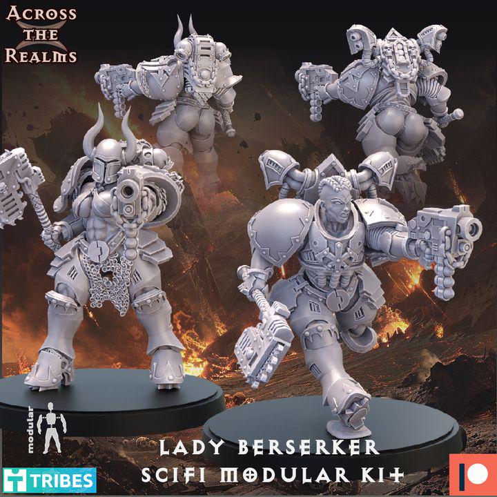 Lady Berzerkers by Across the Realms Miniatures