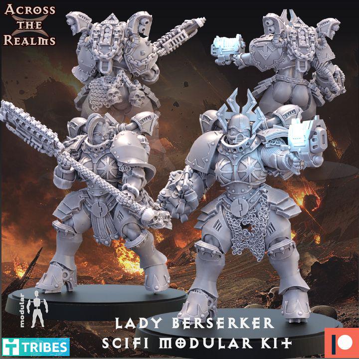 Lady Berzerkers by Across the Realms Miniatures