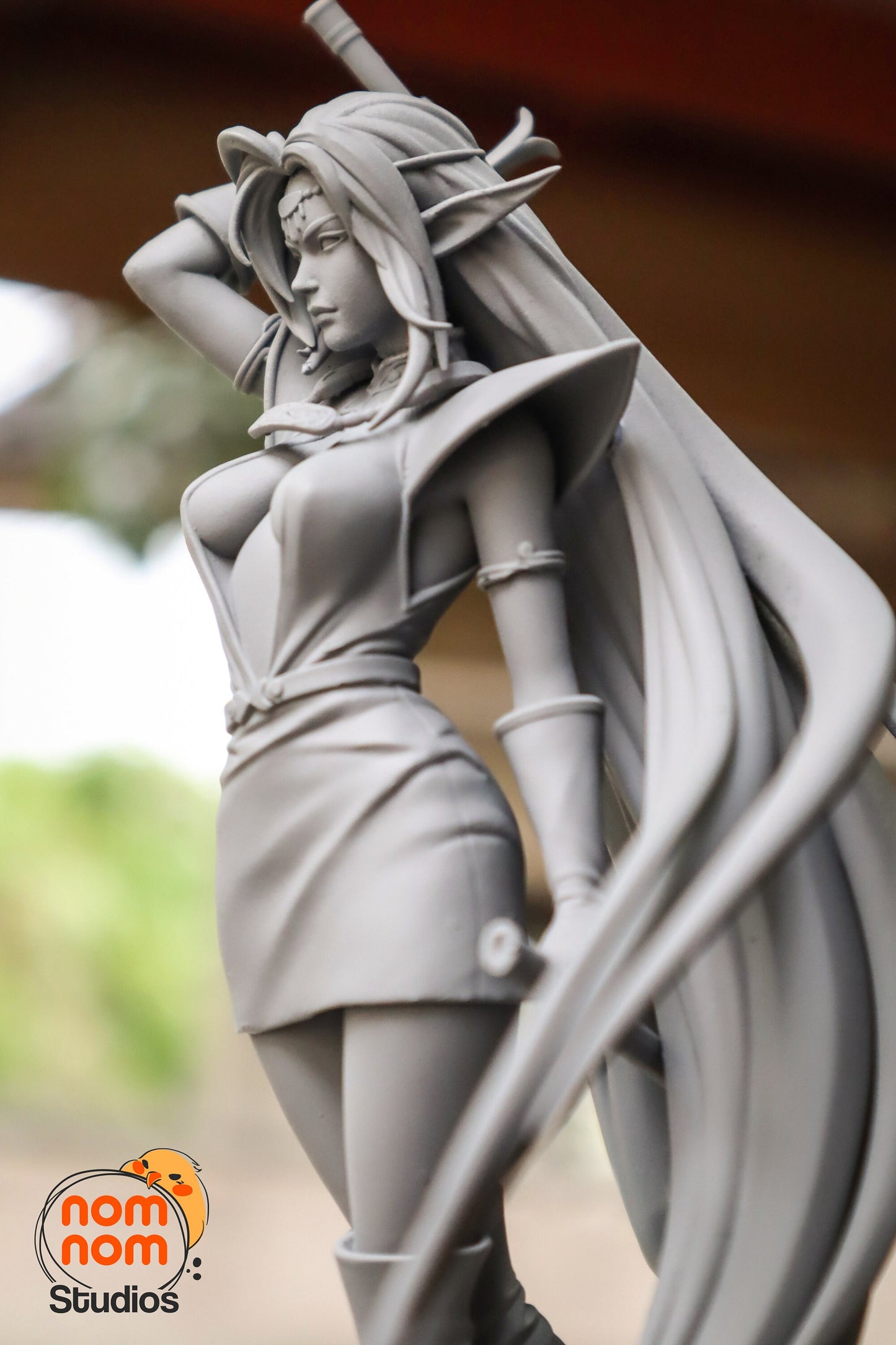 Dark Elf Warrior Model Kit Statue by Nomnom Figures