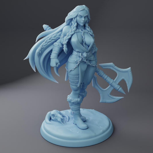 Inga the Goliath Barbarian By Twin Goddess Miniatures