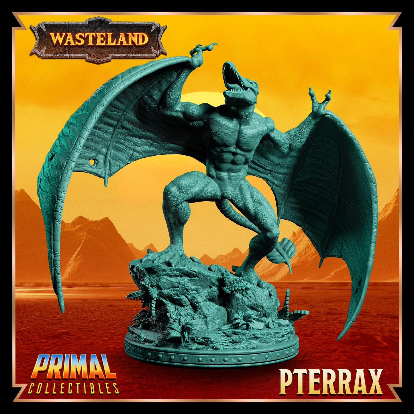 Pterrax from Wasteland by Primal Collectibles Miniatures Heroquest RPG