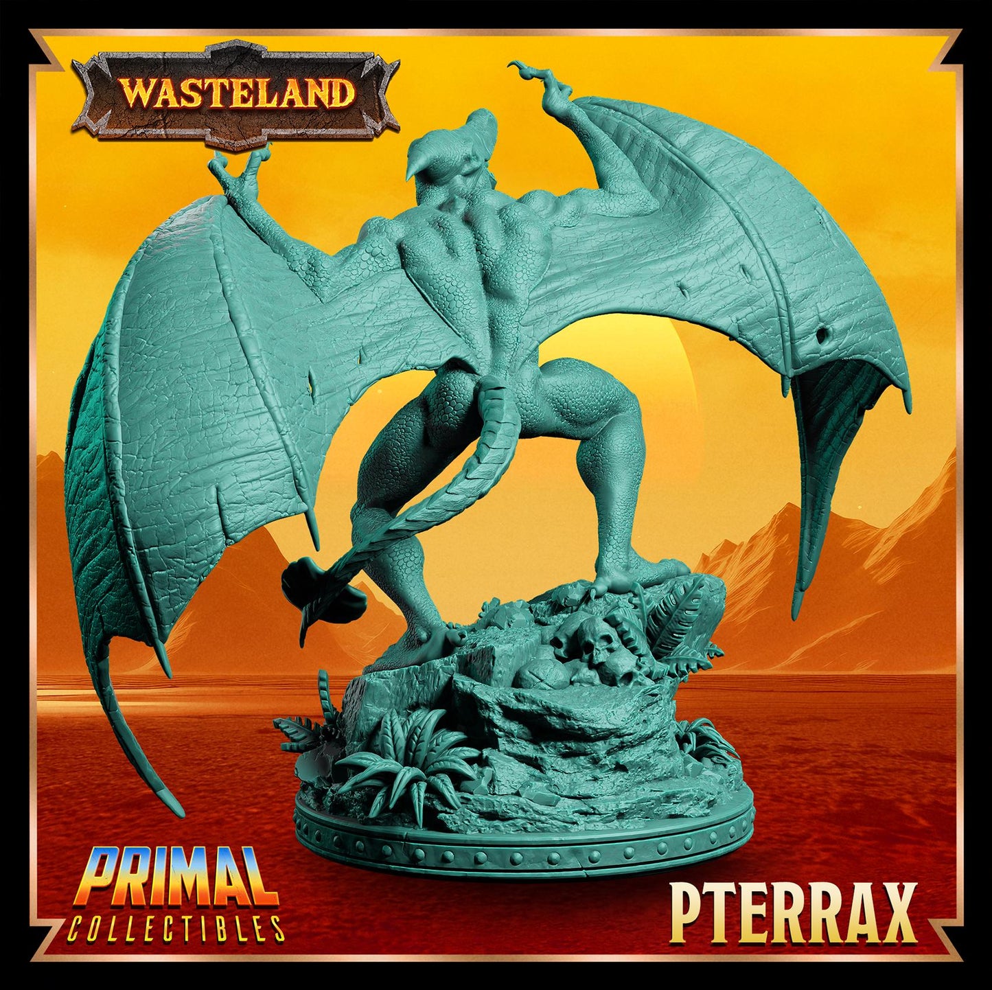 Pterrax from Wasteland by Primal Collectibles Miniatures Heroquest RPG