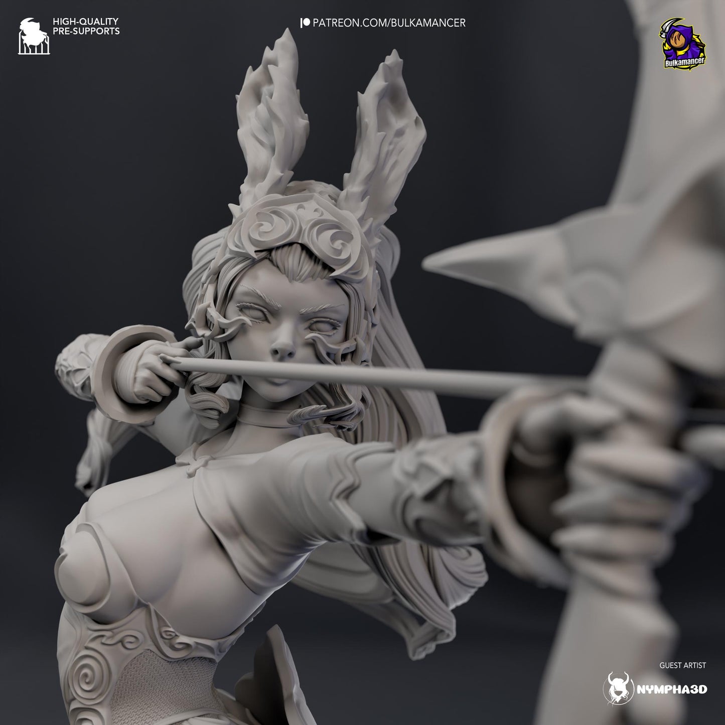 Reserved Sky Pirate Statue Model Kit by Bulkamancer Sculpts