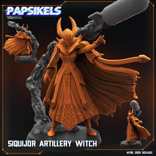 SIQUIJOR ARTILLERY WITCH by Papsikels Miniatures