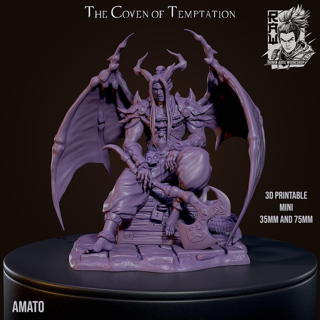Amato the Lord of Excess - Incubus Lord Ronin Arts Workshop
