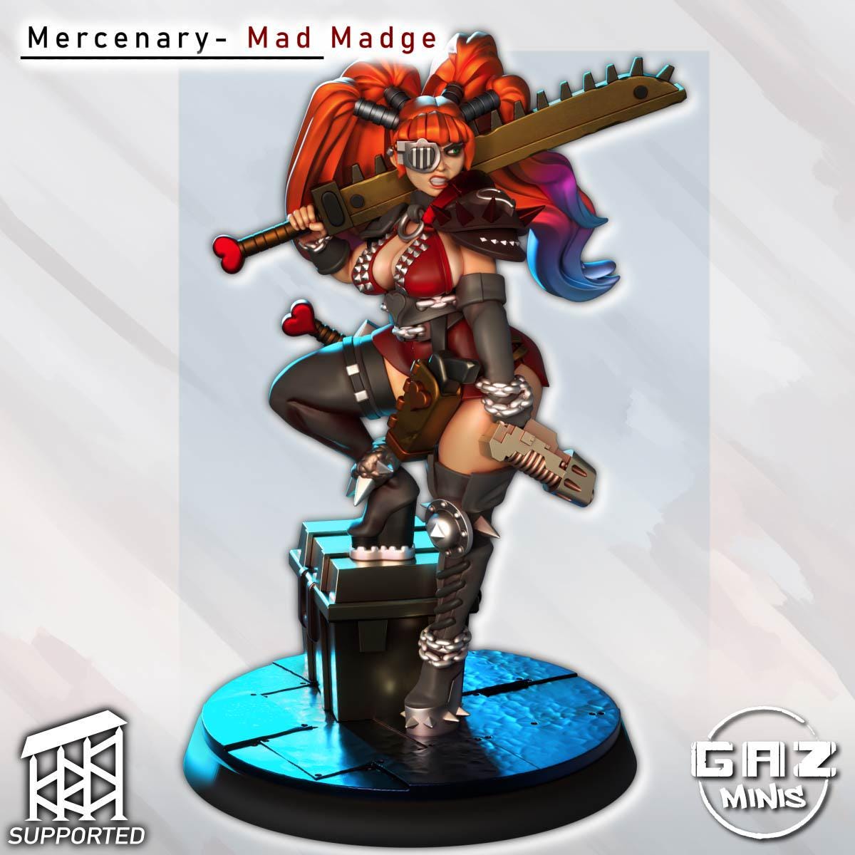 Mad Madge - Mercenary by Gaz Minis