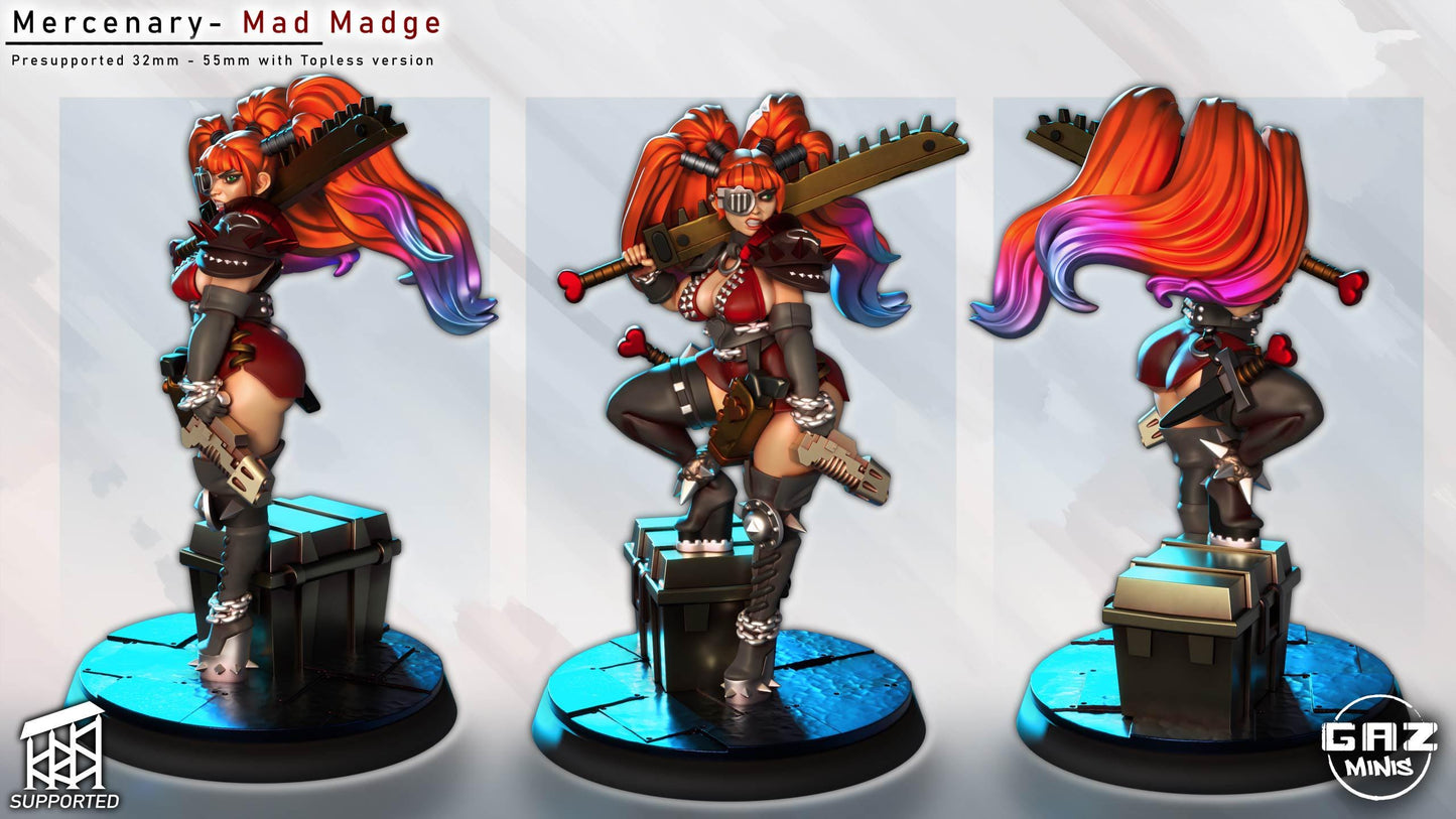 Mad Madge - Mercenary by Gaz Minis