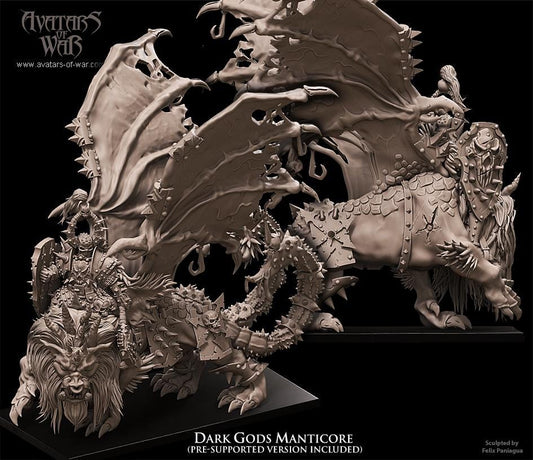 Lord of Wrath on Manticore by Avatars of War Miniatures
