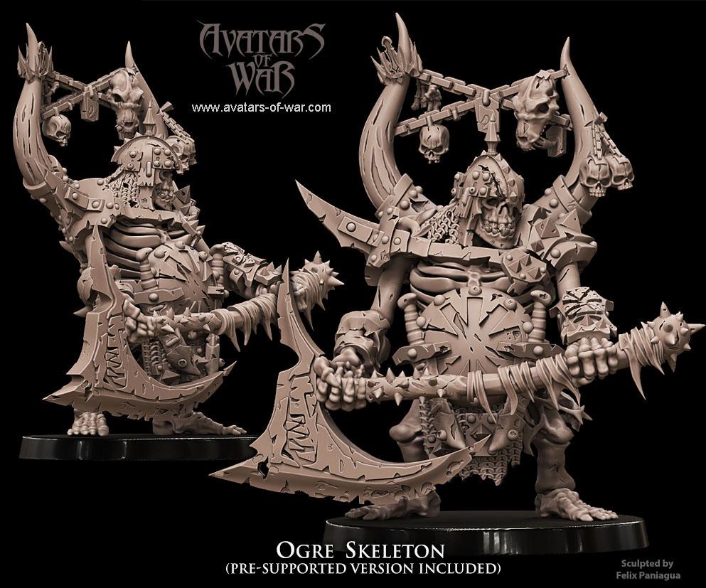 Ogre Skeleton by Avatars of War Miniatures