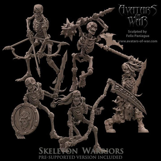 Skeleton Warriors Set 1 by Avatars of War Miniatures