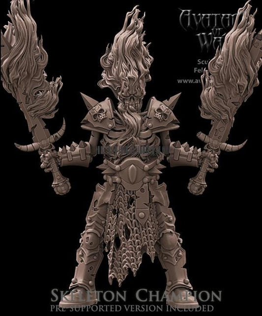 Skeleton Champion by Avatars of War Miniatures