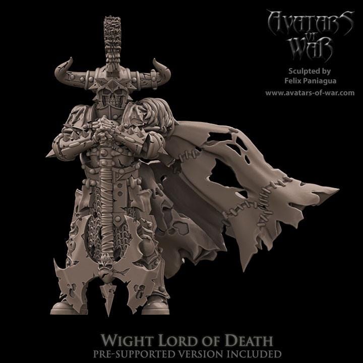 Undead Wight Lord 2 by Avatars of War Miniatures
