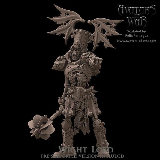 Undead Wight Lord Pointing by Avatars of War Miniatures