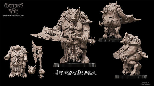 Beastman Lord of Wrath by Avatars of War Miniatures