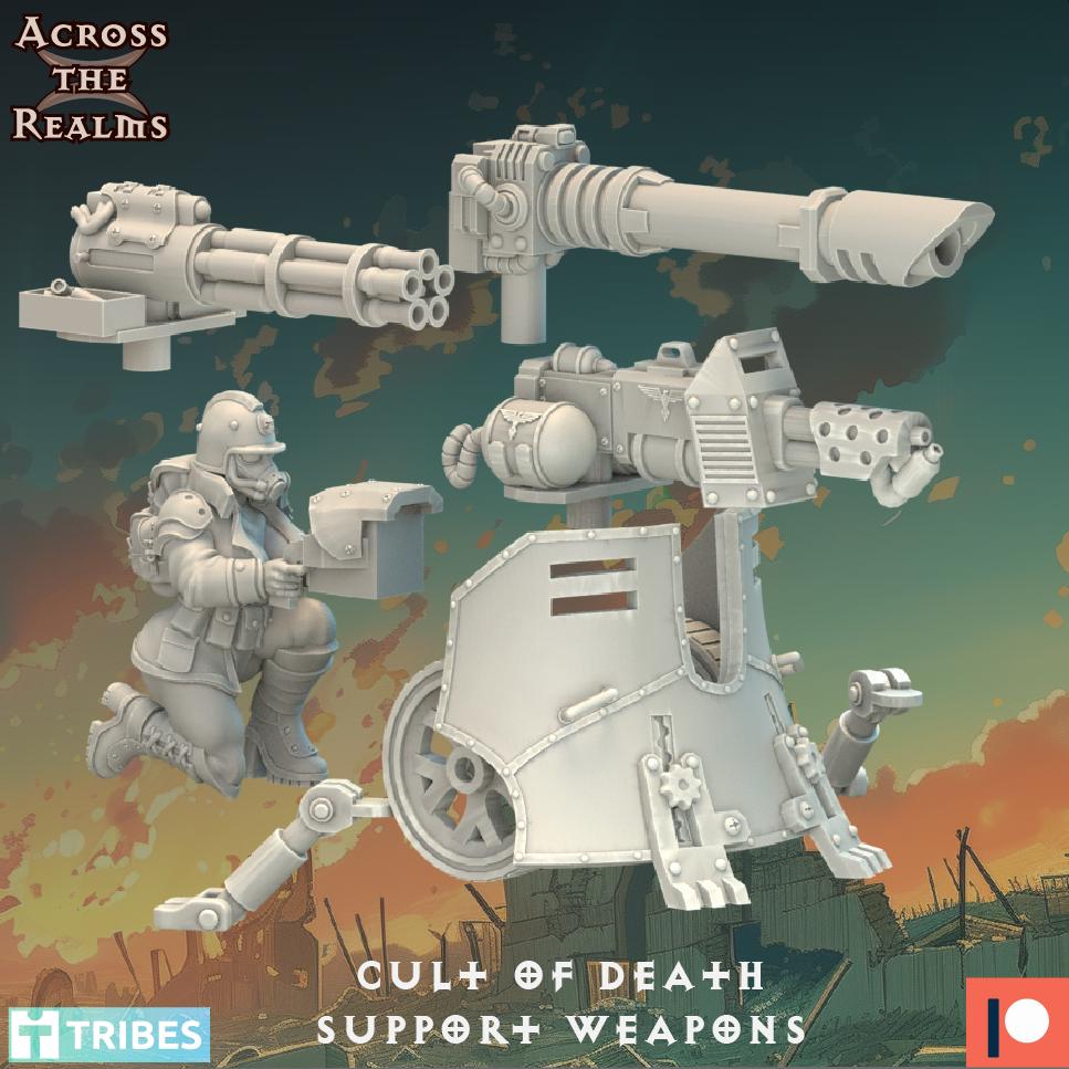 Cult of Death Support Weapons by Across the Realms Miniatures