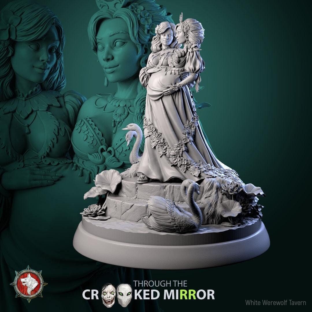 Sisters of the Shattered Cradle from "Through the Crooked Mirror" by White Werewolf Tavern Miniatures