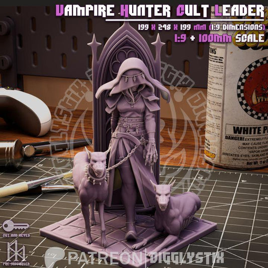 Vampire Hunter Cult Leader  by Jigglystix Pin Up Factory Miniatures