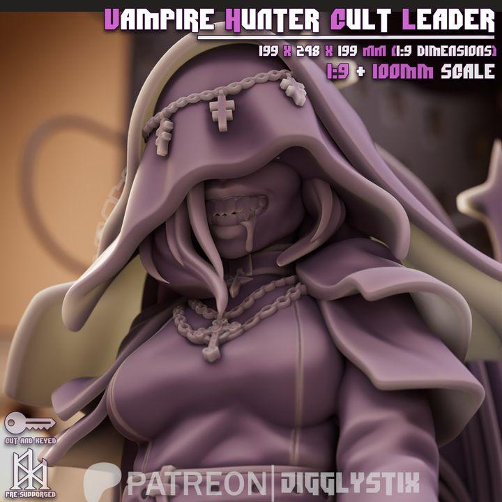Vampire Hunter Cult Leader  by Jigglystix Pin Up Factory Miniatures