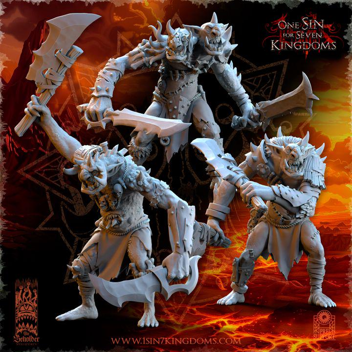 Realms of Mayhem Trolls by Beholder Miniatures