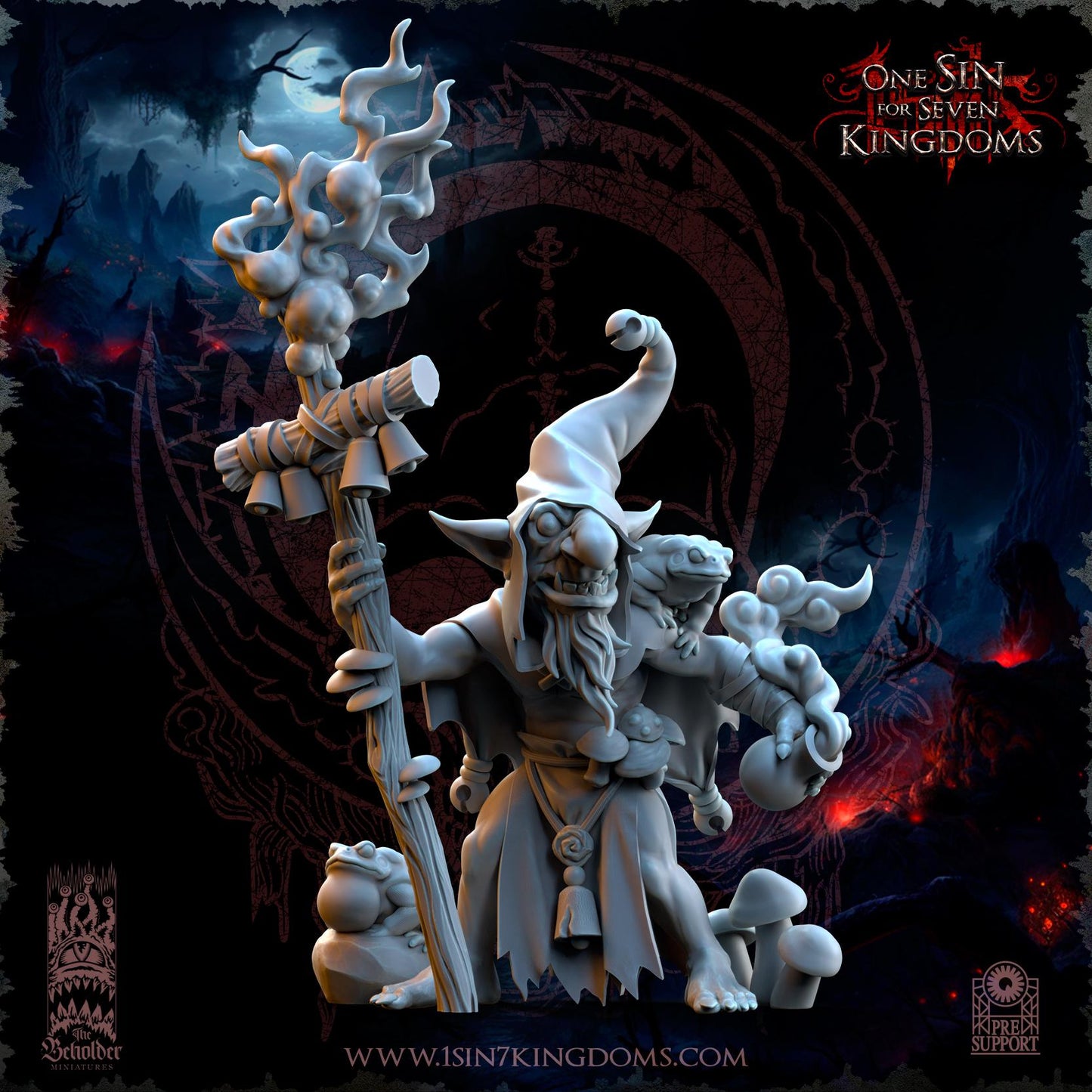 The Black Horde Goblins Mushroom Eaters by Beholder Miniatures