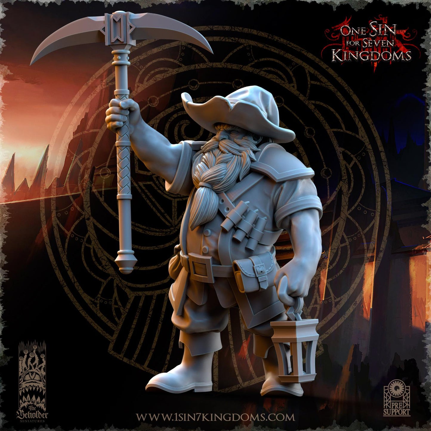 Dwarven Kingdoms Miners by Beholder Miniatures