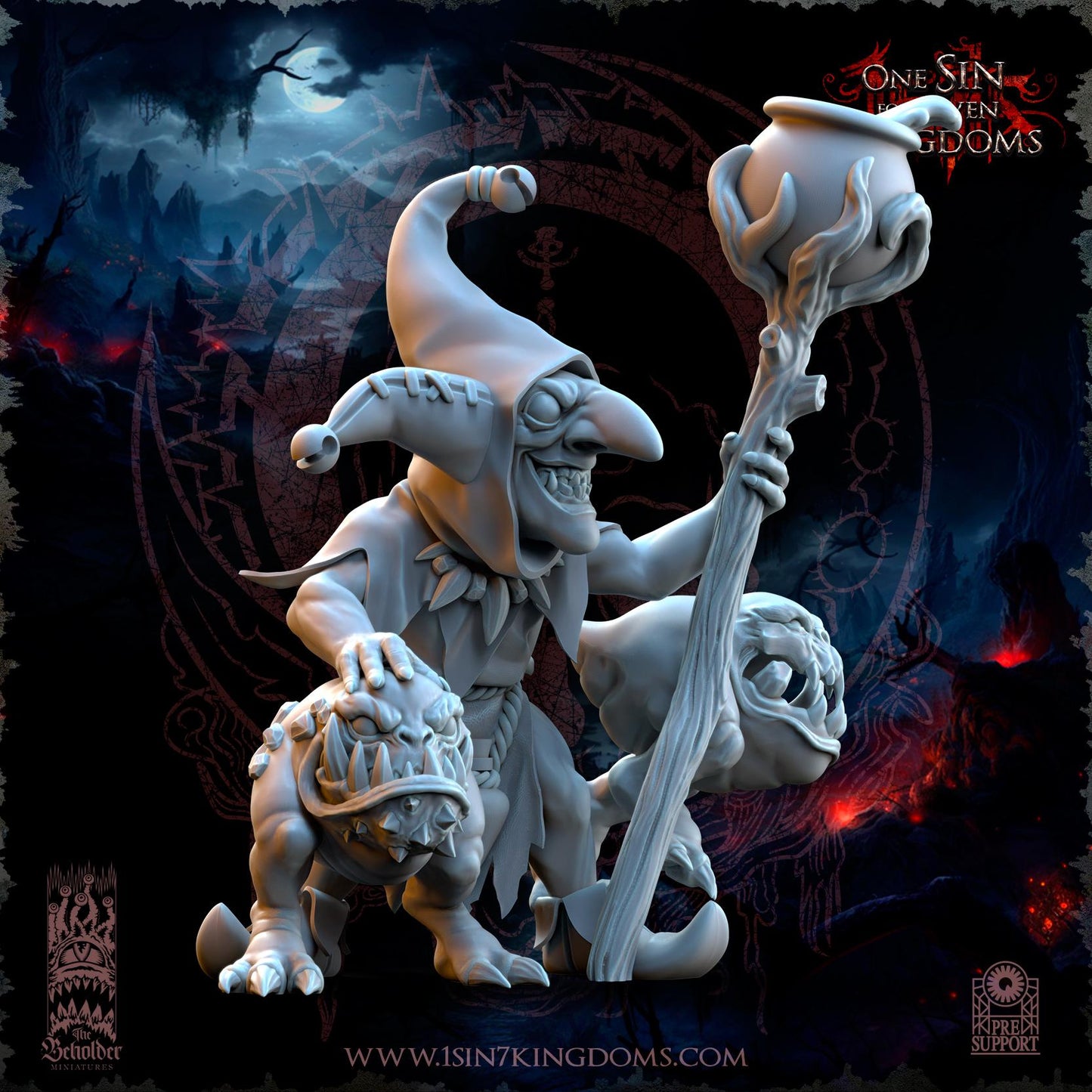 The Black Horde Goblins Mushroom Eaters by Beholder Miniatures