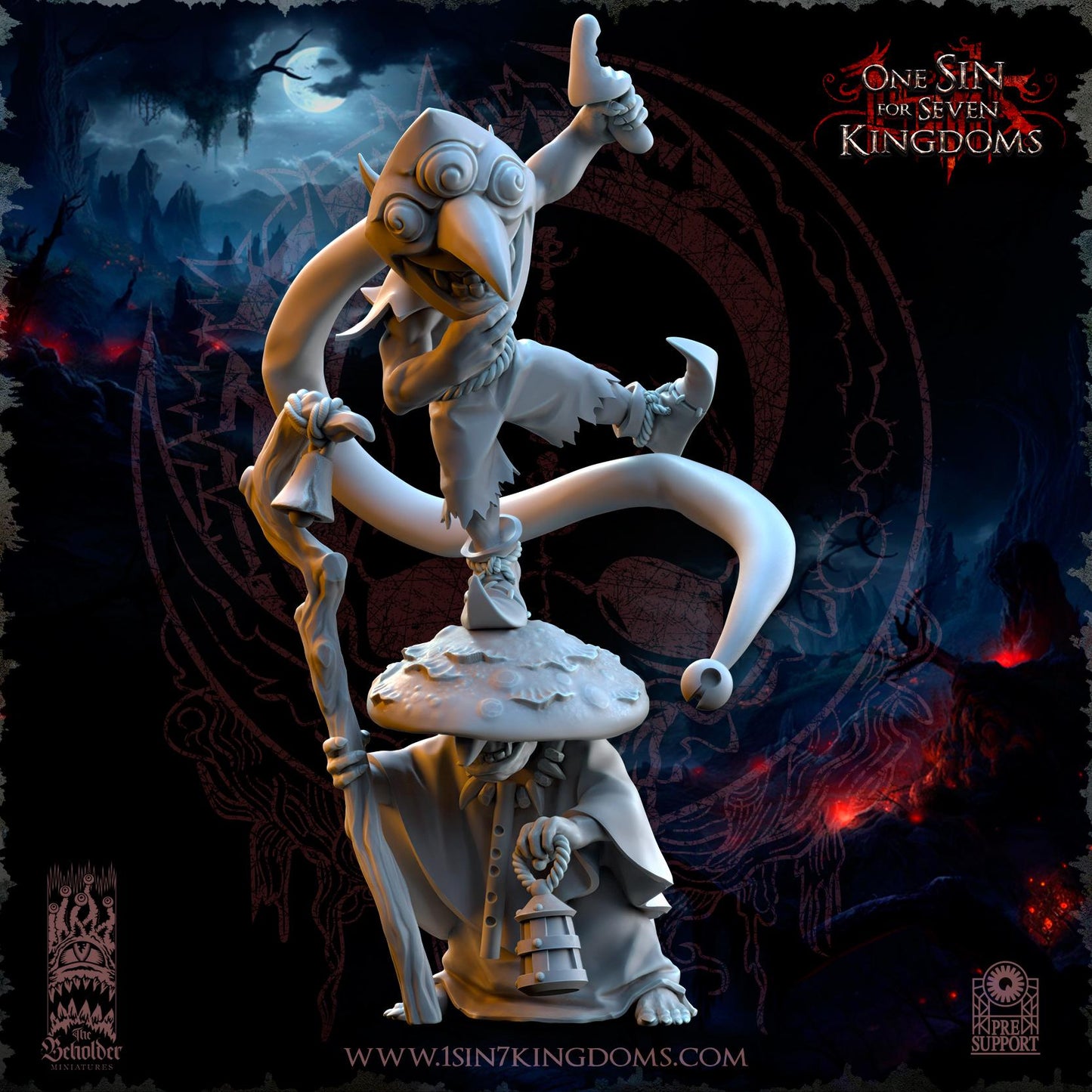 The Black Horde Goblins Mushroom Eaters by Beholder Miniatures