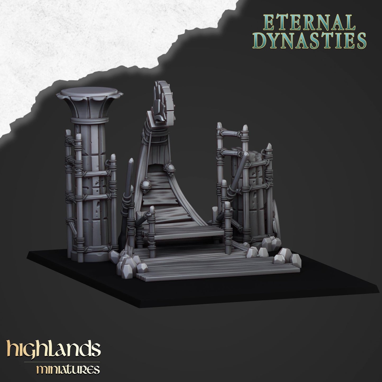 Sunken Pharaohs Funeral Ship From Eternal Dynasties By Highland Miniatures