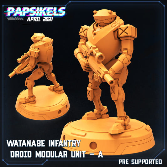 Watanabe Infantry  Droids by Papsikels Miniatures