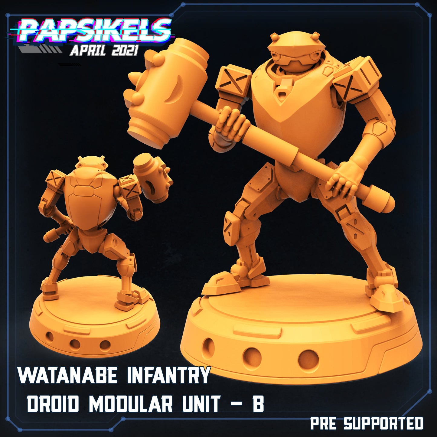 Watanabe Infantry  Droids by Papsikels Miniatures
