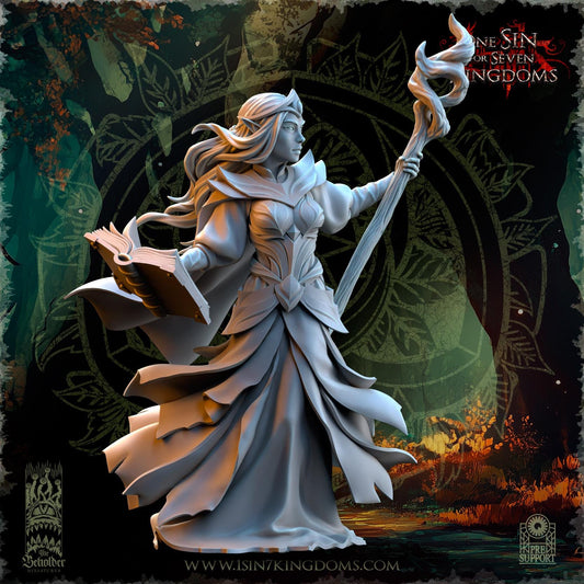 Evergreen Elves Nuara, Whisper of the Trees by Beholder Miniatures