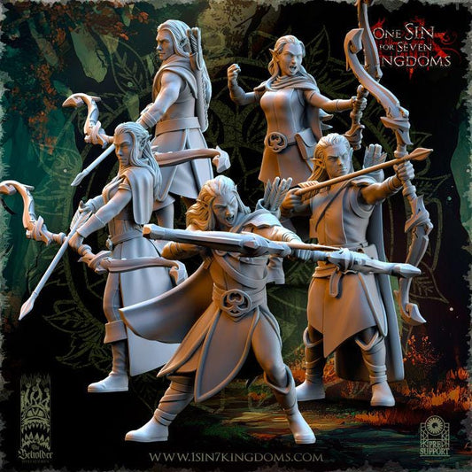 Evergreen Elves Rangers by Beholder Miniatures