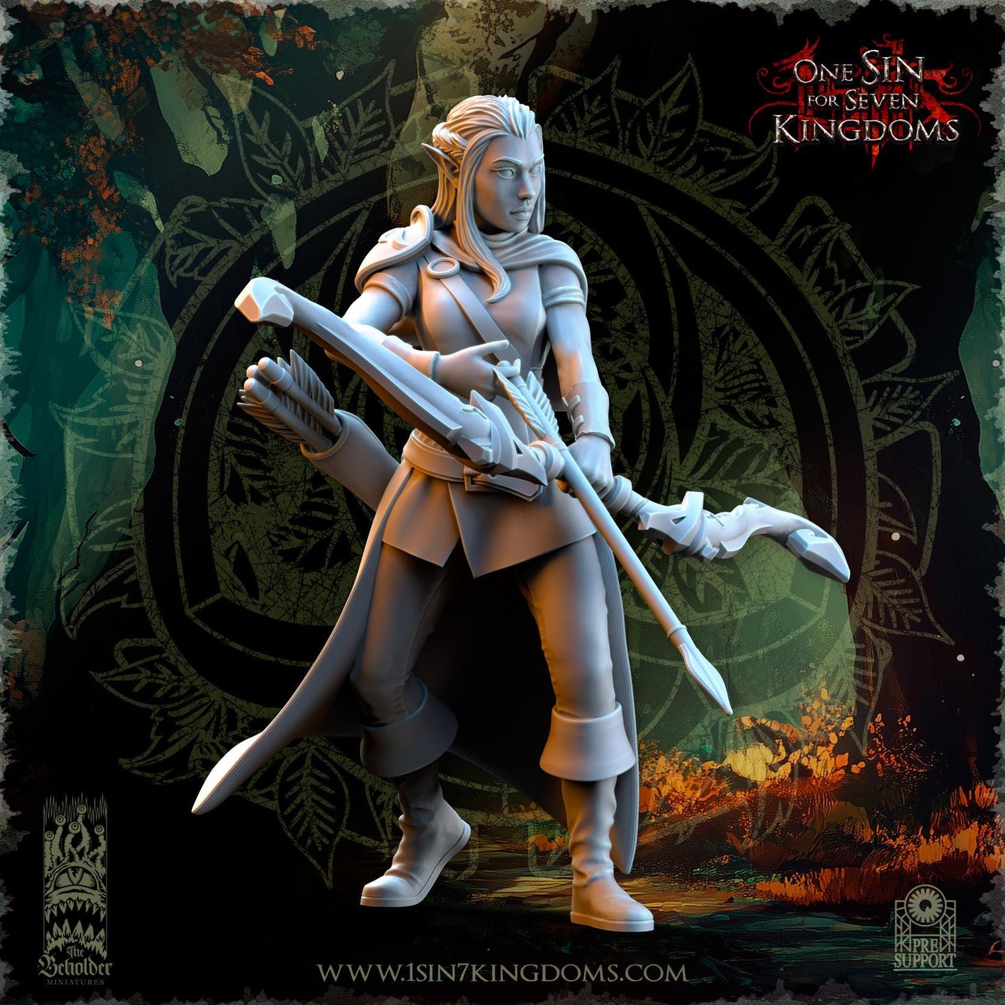 Evergreen Elves Rangers by Beholder Miniatures