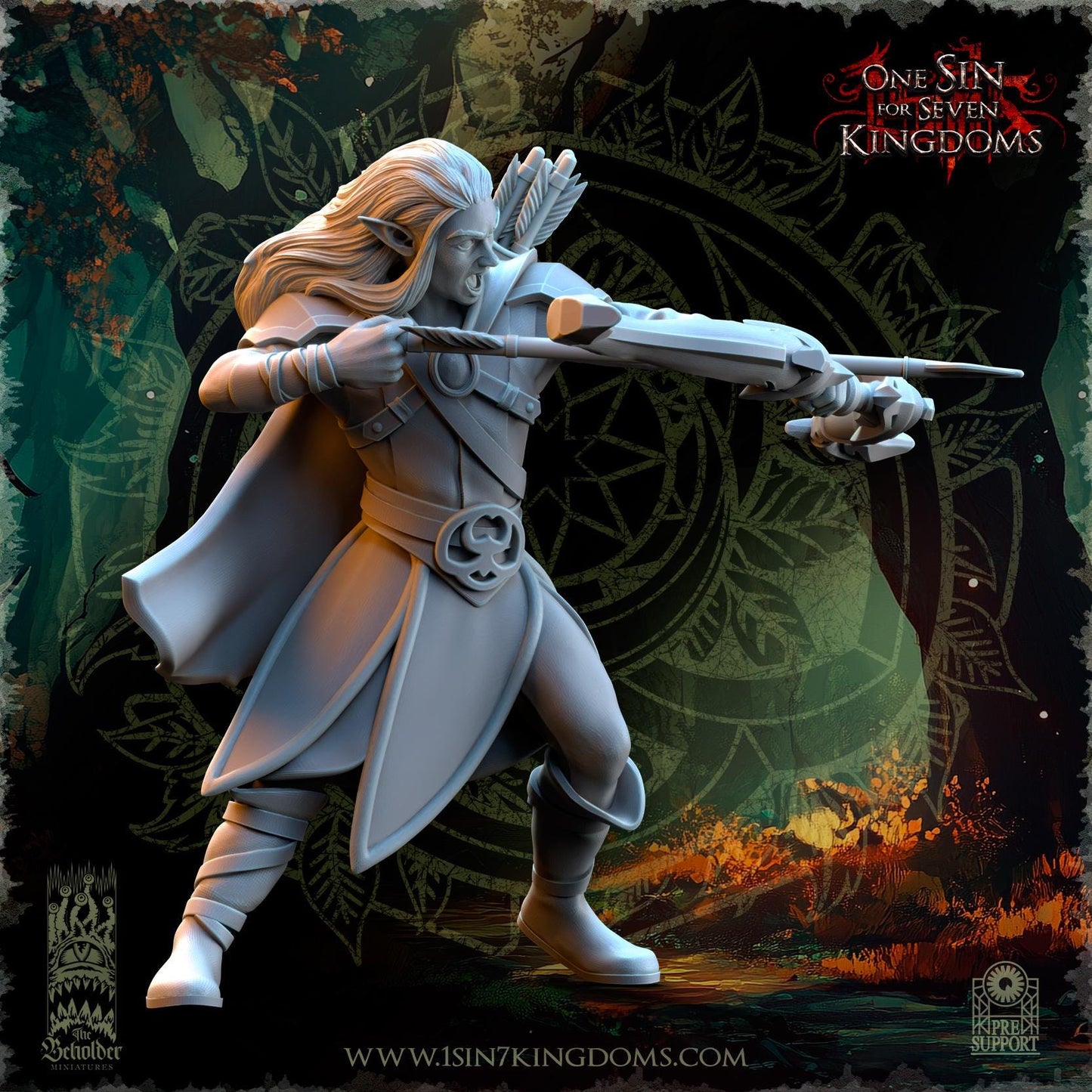 Evergreen Elves Rangers by Beholder Miniatures