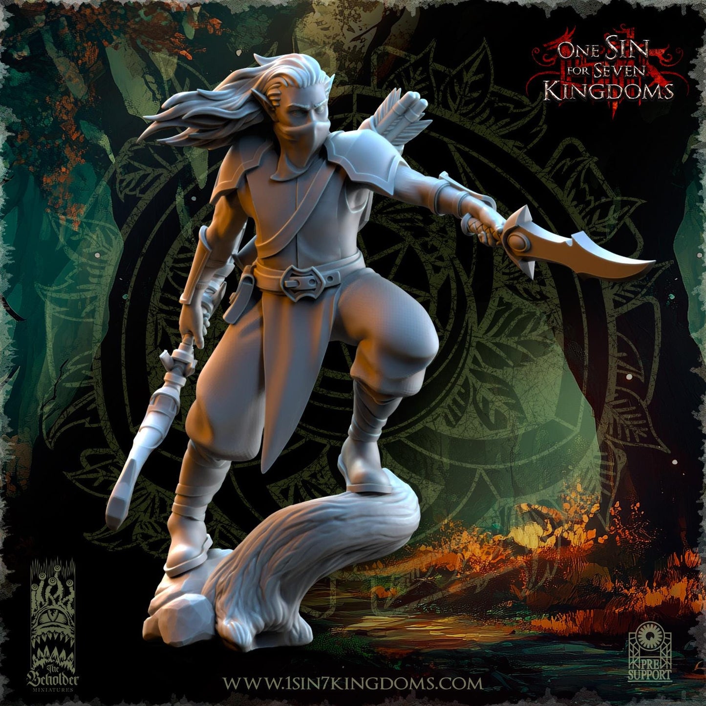 Evergreen Elves Shadowstalkers by Beholder Miniatures
