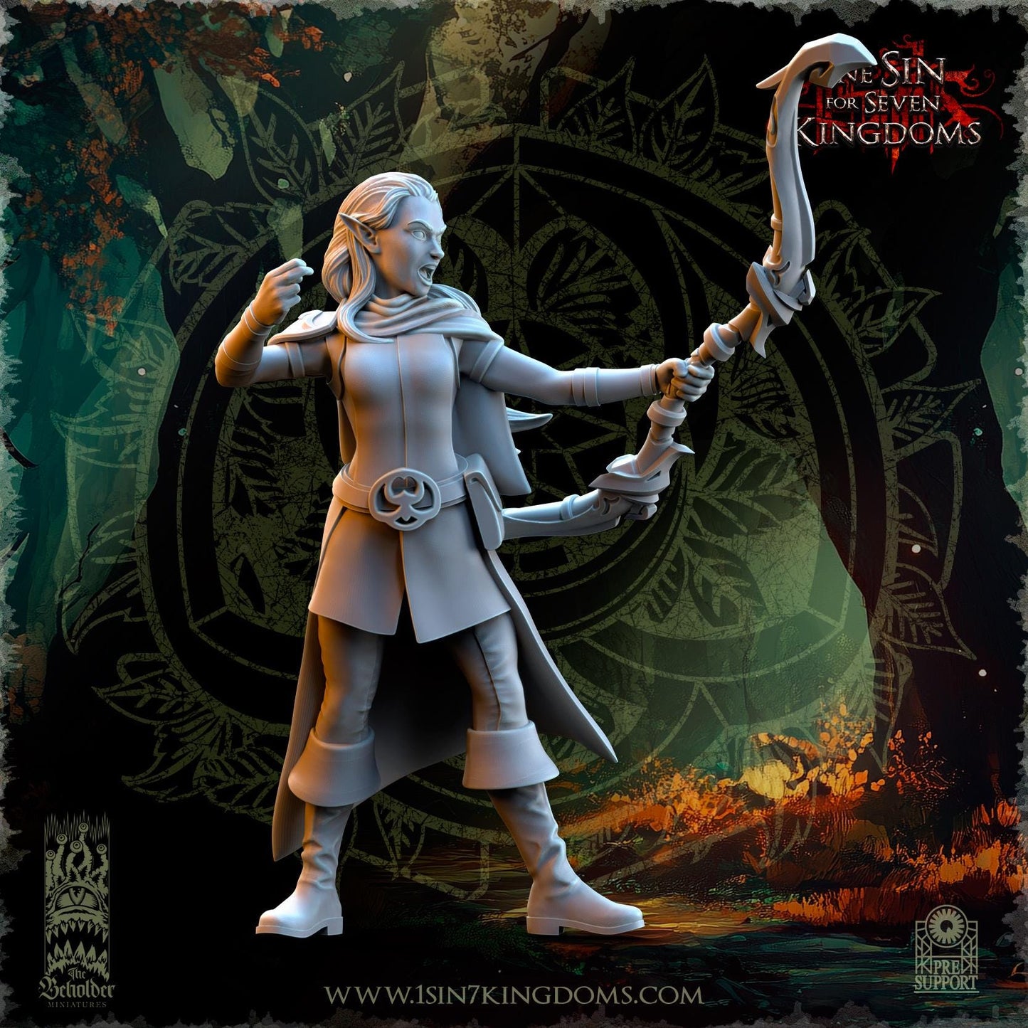 Evergreen Elves Rangers by Beholder Miniatures