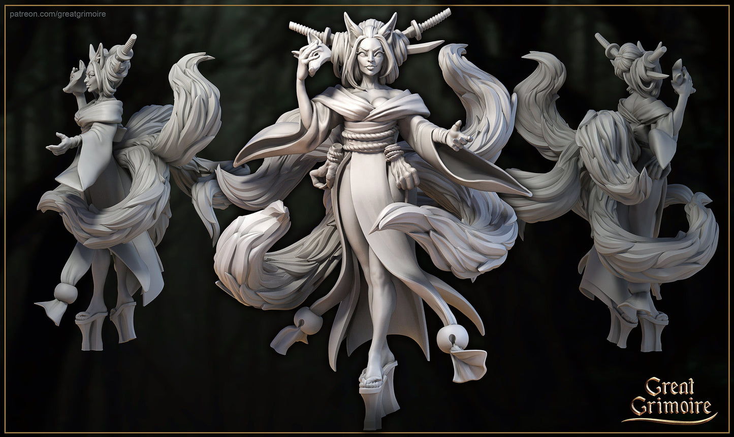 Kitsune Blade of the Forest from "Lost Shrine of the Damned" by Great Grimoire Miniatures