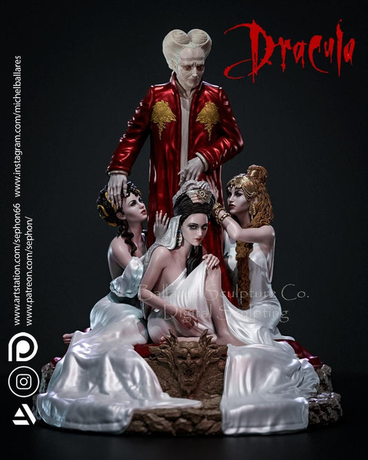 Dracula Statue Model Kit by Creative Geek MB